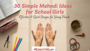 30 Simple Mehndi Ideas for School Girls – Cute, Easy & Trendy Designs
