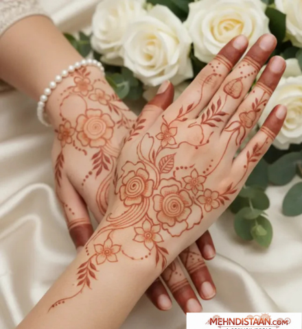 Aesthetic Front Hand Mehndi Design