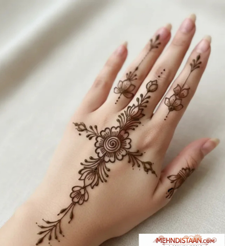 Arabic Aesthetic Mehndi Design