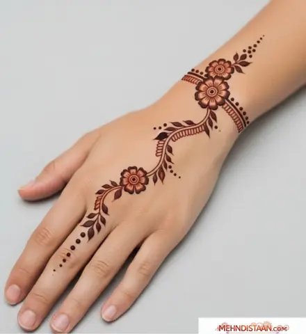 Arabic Back Hand Mehndi Designs