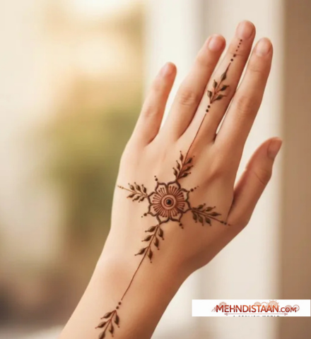 Arabic Back Hand Mehndi