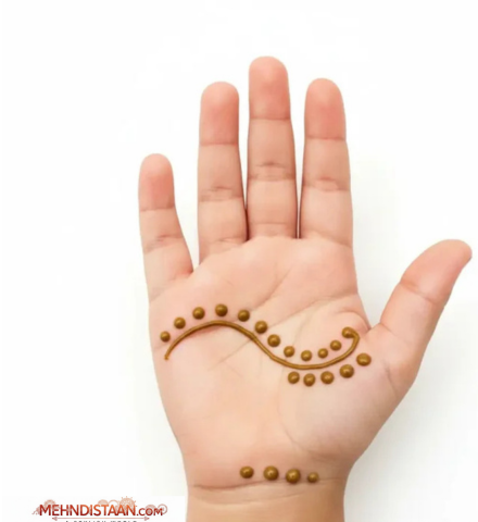 Baby Girl Cute Mehndi Design for Kids