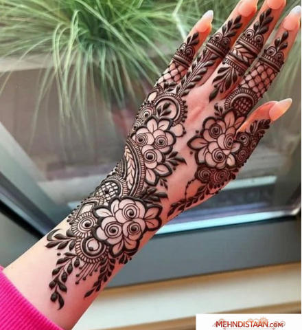 Back Hand Arabic Mehndi Designs