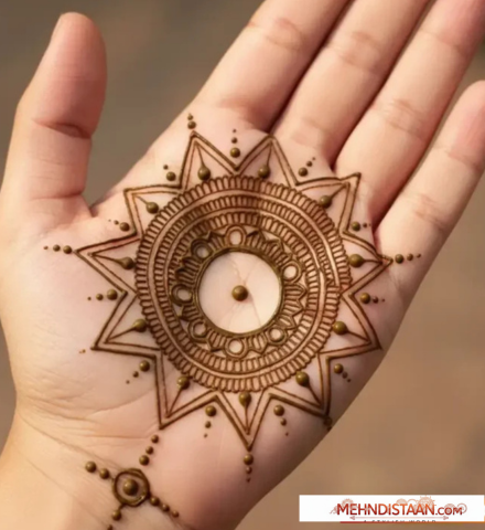 Circular Mandala Design Mehndi