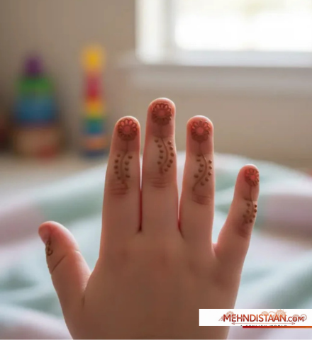 Cute Mehndi Design for Kids Full Hand