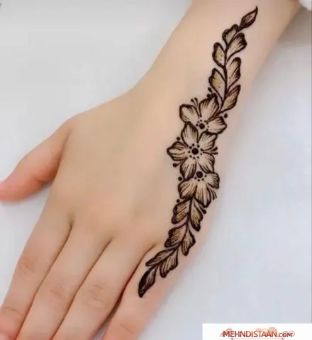 Easy Leaf Mehndi Designs for Beginners