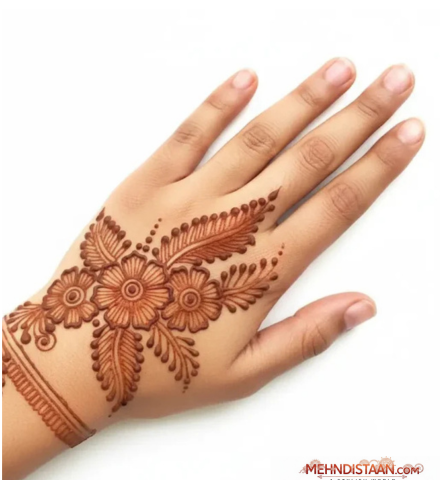 Engagement Mehndi Back Design