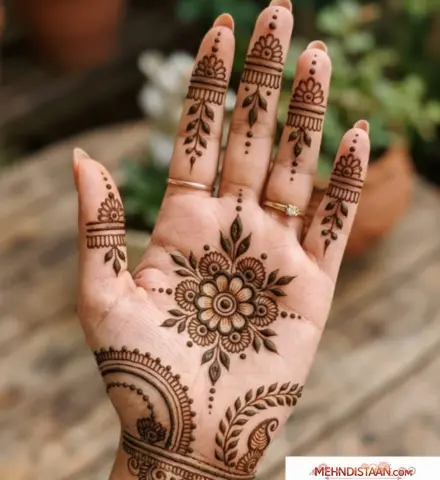 Leafy Vine Mehndi Design
