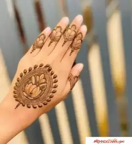 Lotus Mehndi Tattoo Design