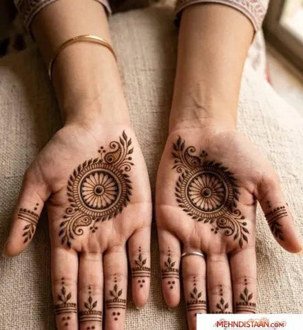 Mandala Mehndi Design for Front Hand