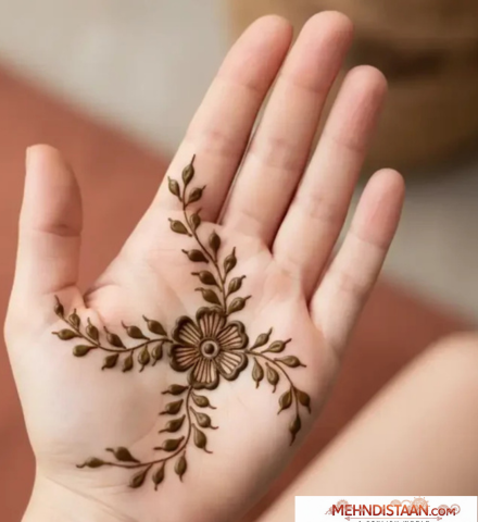 Modern Palm Mehndi Design