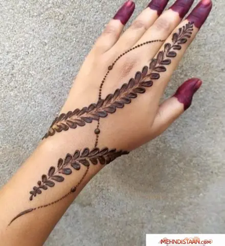 Pakistani Back Hand Mehndi Designs
