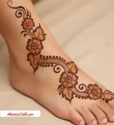 feet mehndi design ideas