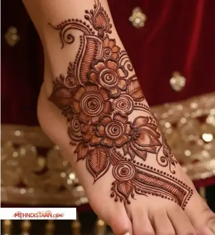 feet mehndi design