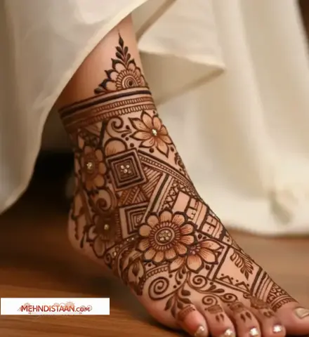 foot mehndi design