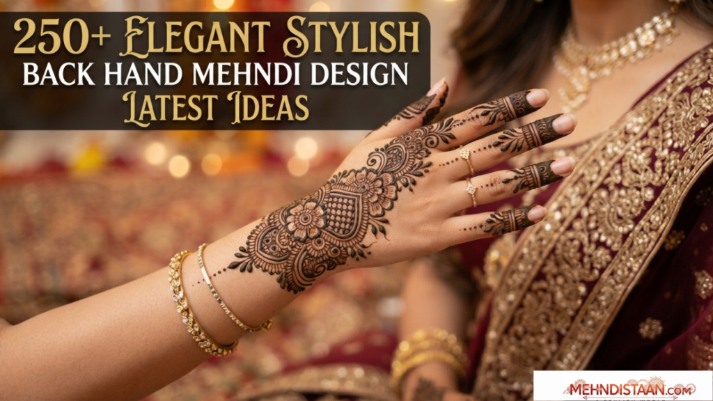 250+ Elegant Stylish Back Hand Mehndi Design Latest Ideas