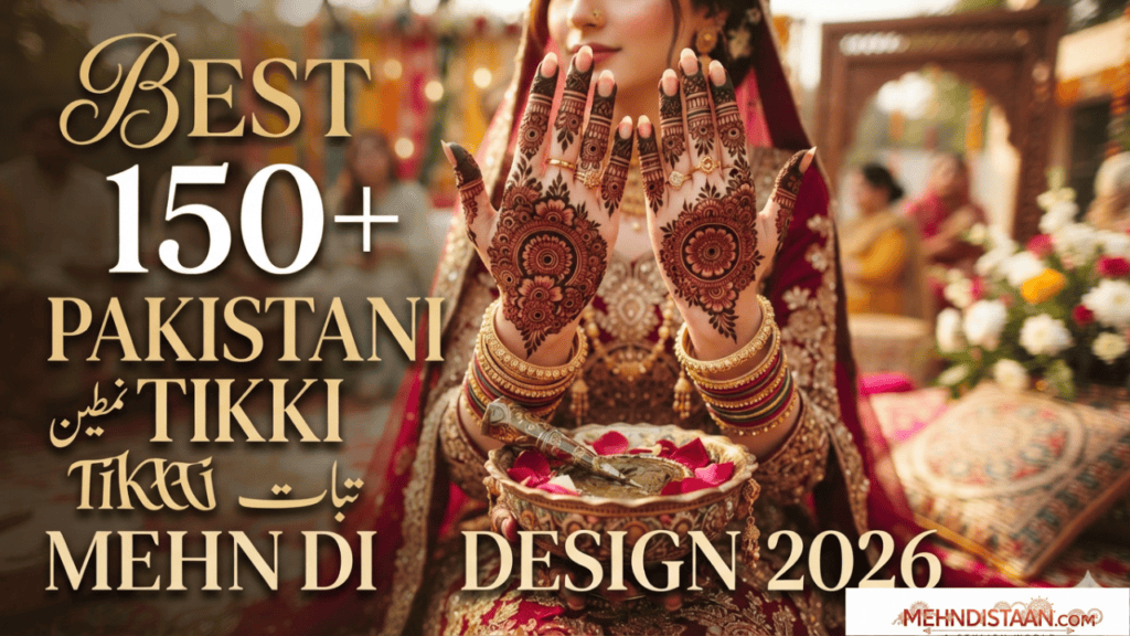 Best 150+ Pakistani Tikki Mehndi Design 2026 Best 150+ Pakistani Tikki Mehndi Design 2026