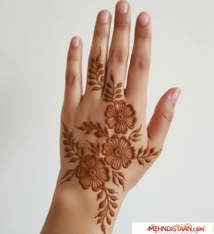 Easy Simple Flower Mehndi Design