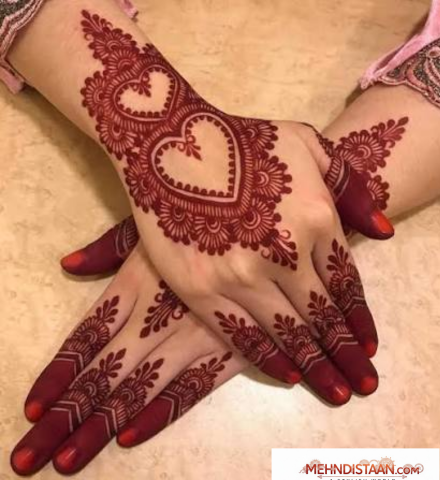 Front Hand Stylish Teej Mehndi Designs