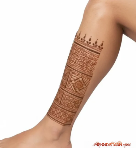 Groom Leg Mehndi Design