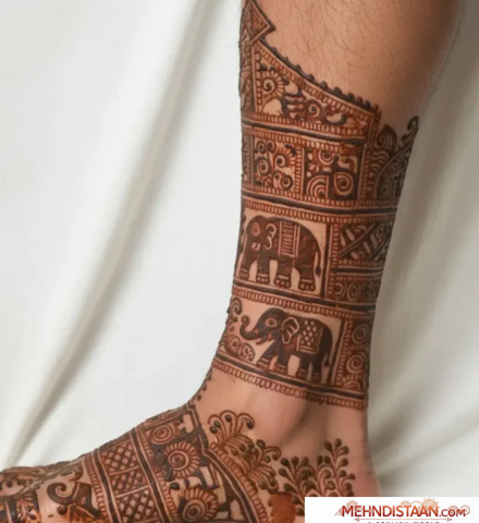Groom Leg Mehndi Design