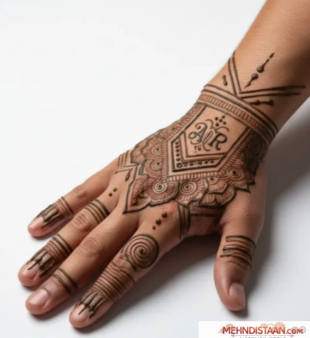 Groom Mehndi Design Back Hand