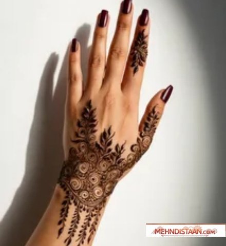 Leafy Vines mehndi