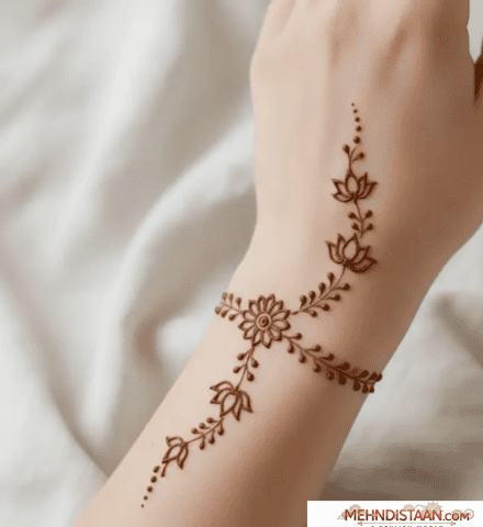 One Side Mehndi Design