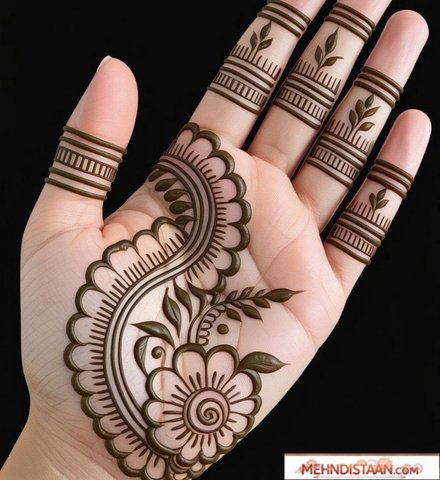 Royal Front Hand Mehndi Design
