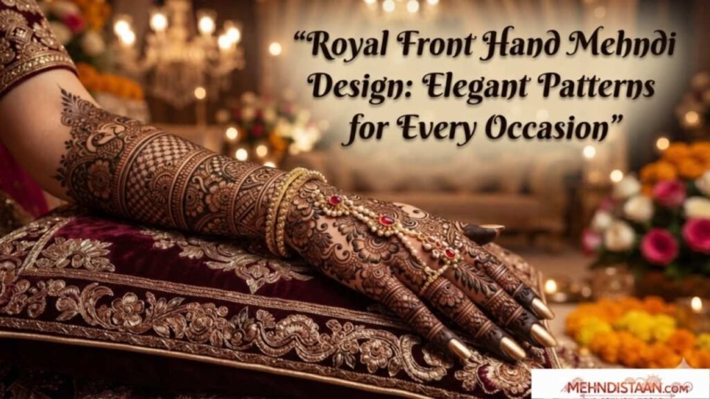 Royal Front Hand Mehndi Design Elegant Patterns for Every Occasion