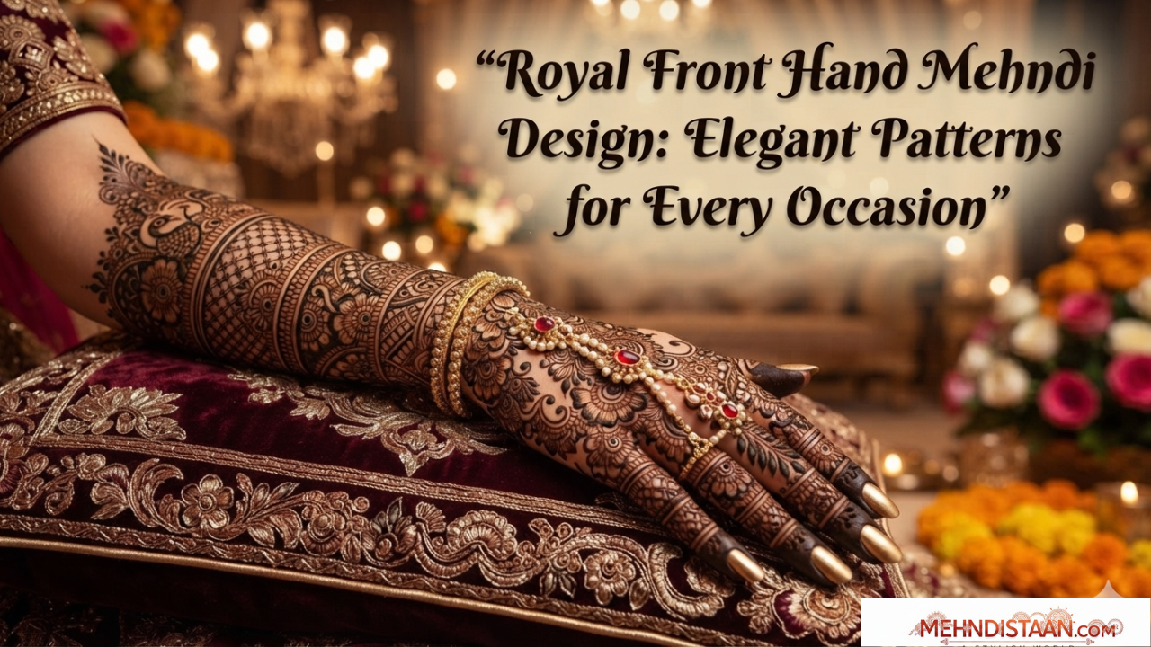 Royal Front Hand Mehndi Design Elegant Patterns