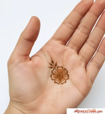 Small Flower Mehndi Design